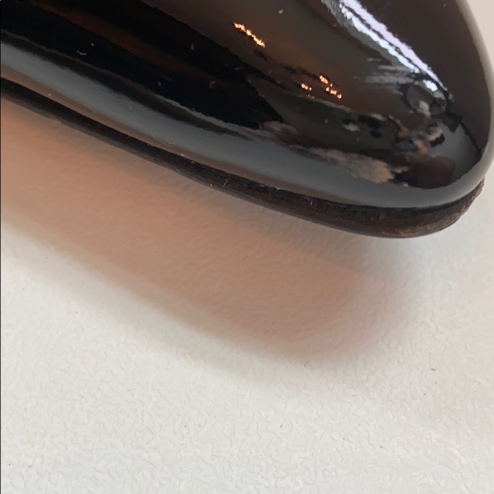 Ferragamo black bow patent kitten heels 8 B - Picture 15 of 16